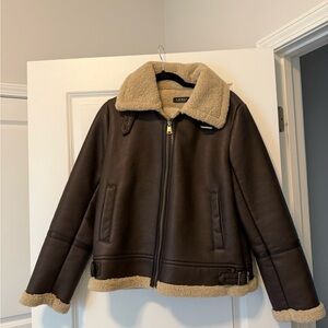 Ralph Lauren Shearling Leather Jacket
